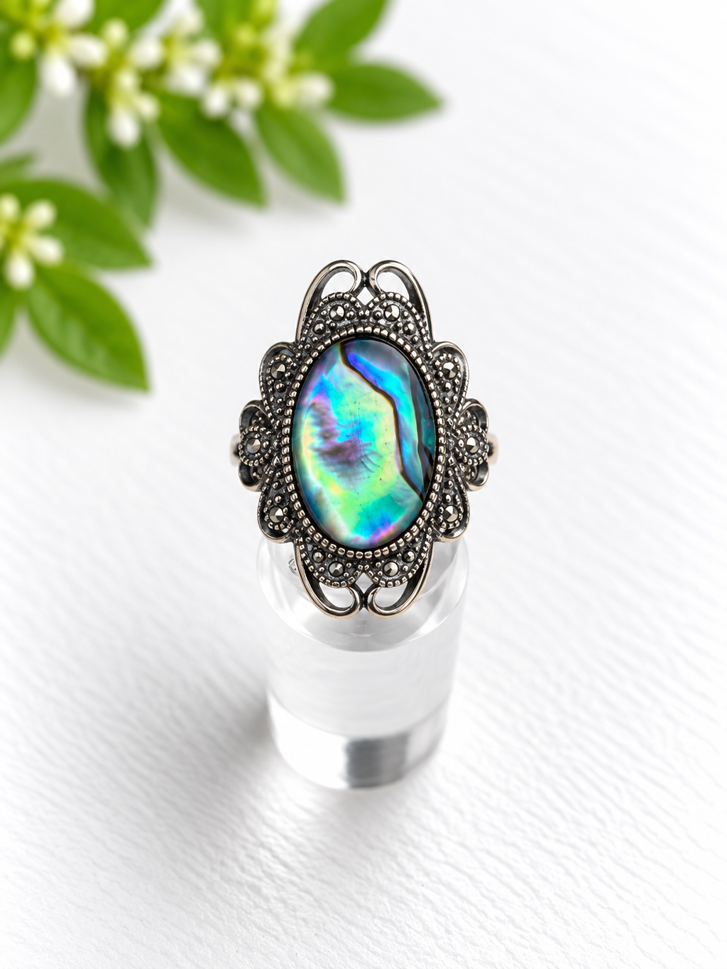 Abalone ring - S925