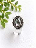 Black Shell ring - S925