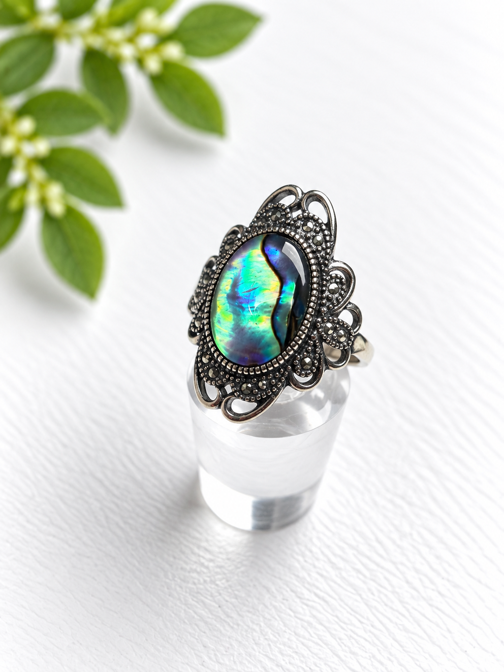 Abalone ring - S925